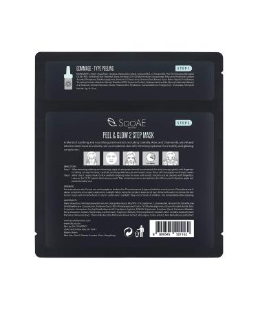 SooAe Peeling Gel & Hydrating Facial Mask - Peel & Glow 2-Step Biocellulose Mask Set (12 Count) - Revitalize & Hydrate Skin - Buy Online on GoSupps.com