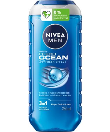 NIVEA MEN NIVEA MEN 3-in-1 Shower Gel Fresh Ocean 24H - Cooling Effect - 250 ml