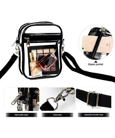 Armiwiin Small Clear Crossbody Stadium Bag for Women - Stadium Approved Clear Purse for Sports Events - Buy Online on GoSupps.com