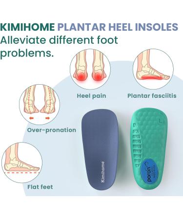 Plantar Fasciitis Insoles - 3/4 Heel Cup Arch Support Cushions for Pain Relief | Women's 6-10 & Men's 6-8 | International Shipping Available - Buy Online on GoSupps.com
