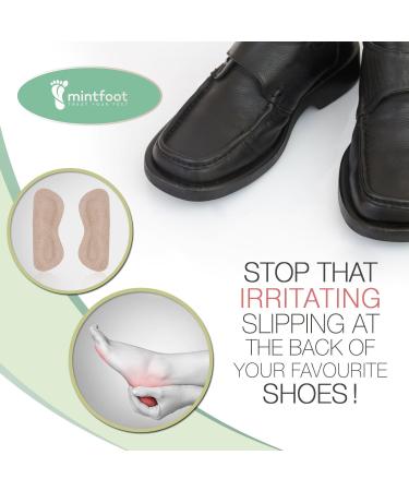 Mintfoot Leather Heel Grips - 10 Pieces - Shoe Liners for Women & Men - Prevent Blisters & Cuts - Buy Online on GoSupps.com