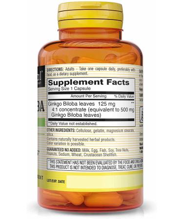 Buy Mason Natural Ginkgo Biloba 180 Capsules - Boost Memory & Focus - Buy Online on GoSupps.com