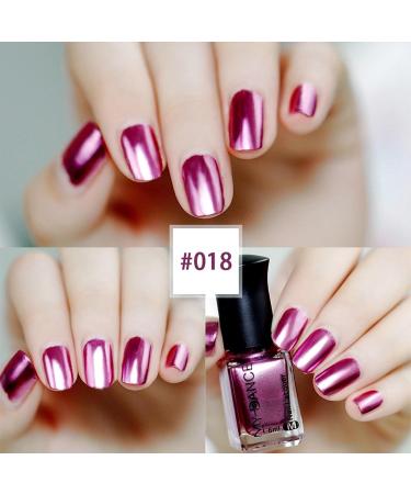 Chrome Nail Polish 4 Colors Metallic Nail Polish Pink Silver Gold Nail Polish Metal Mirror Effect Metallic Nail Polish Nail Varnish Long Lasting Nail Polish No UV Needed - Buy Online on GoSupps.com
