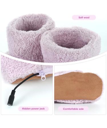 Fivtsme Electrically Heated Slippers | USB Heating Shoes for Men & Women | Cozy Pink Electric Heating Slippers - Buy Online on GoSupps.com