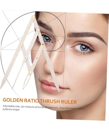 KALLORY 4 Pcs Second Generation Scale Makeup Stencil Makeup Caliper Eyebrow Drawing Tool Tracer Printable 25x5x0.6cmx4pcs Silverx4pcs - Buy Online on GoSupps.com