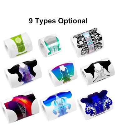 Layhou 100 Pieces Nail Stencils - Self-Adhesive Modeling Templates for Gel Nails & Nail Art Extensions - Perfect Nail Shape 3# - Buy Online on GoSupps.com