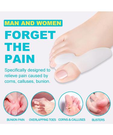 Bunion Corrector Kit: 12Pc Toe Separator & Gel Pads for Bunion Pain Relief, Toe Straightener & Spacers for Foot Pain, Calluses & Corns - Men and Women - Buy Online on GoSupps.com