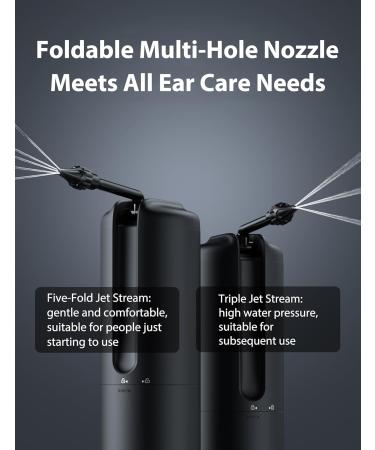 Electric Ear Wax Removal Kit | AOPICK Ear Cleaner with 4 Pressure Settings | 10 Replaceable Tips | Effective Ear Irrigation for Home Use - Buy Online on GoSupps.com