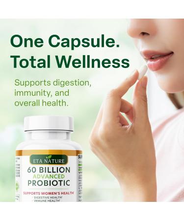 Advanced Probiotics for Women with 60 Billion CFUs 18 Strains Lactobacillus & Cranberries - Prebiotics and Probiotics for Womens Digestive Health Gut Support & Vaginal Health Yeast & Flora 30 Count for Women - Buy Online on GoSupps.com