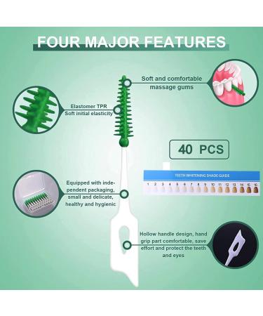 Soft Silicone Interdental Brush - Adaptive Dual-House Dental Floss Stick for Effortless Cleaning | International Shipping Available - Buy Online on GoSupps.com