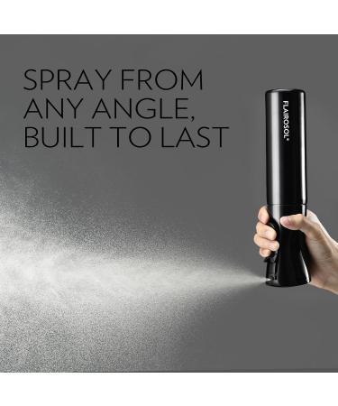 FLAIROSOL 10.1oz Ultra Fine Mist Spray Bottle - Perfect for Hair Styling Cleaning Plants & Pets - Continuous Water Mister Black & White Design - Buy Online on GoSupps.com