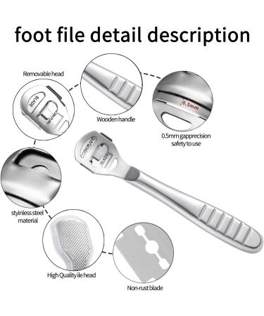 BCONE HORTHAUTHOBEL & Footfish Pedicure Set - Cornal Remover & Horn Skin File with 20 Replacement Blades | International Shipping Available - Buy Online on GoSupps.com
