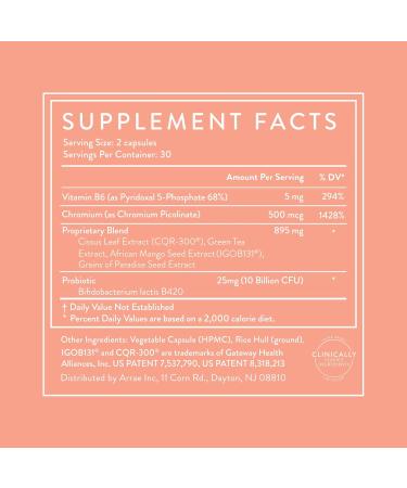 Arrae MB-1 Natural Dietary Supplement Control Appetite Increase Energy Support Healthy Metabolism 60 Capsules - Buy Online on GoSupps.com