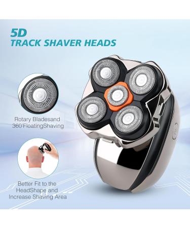 New 5 Blades Magnetic Electric Shaver Set Easy Cleaning Save Time Upgraded IPX7 Waterproof Head Shaver LED Display USB-C Rechargeable Electric Razor Cordless Rotary Shaver with Pop-up Trimmer - Buy Online on GoSupps.com