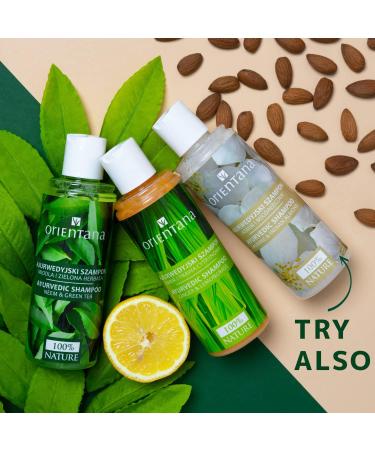 Orienta Natural Hair Shampoo - Jasmine & Indian Almond | Vegan Sulfate & Paraben-Free | Anti-Hair Loss & Scalp Itching | Moisture & Volume | 210ml - Buy Online on GoSupps.com