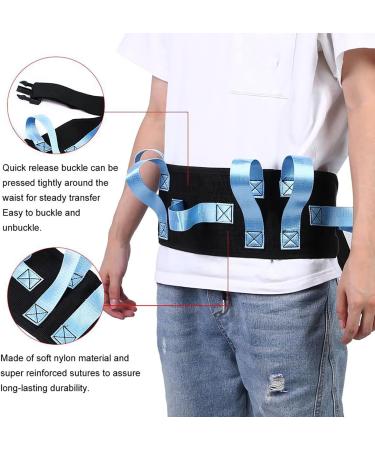 ZZBB Walking and Standing Gait Belt Elderly Physical Therapy Transfer Sling for Patient Care Safety Medical Nursing Safety Assist Transfer Belt for Patient White - Buy Online on GoSupps.com