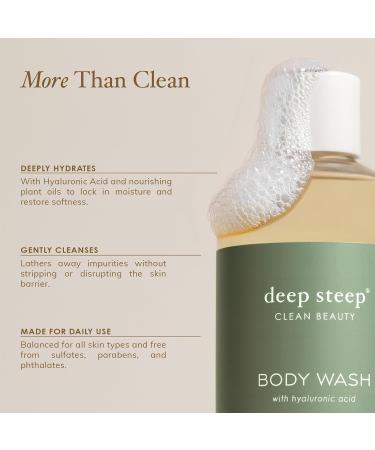Deep Steep Body Wash Lavender Chamomile 17 oz Hydrating Shower Gel with Hyaluronic Acid Shea Butter Aloe Vera & Argan Oil Vegan Clean Beauty Clean & Refreshed Skin Lavender Chamomile 17 Fl Oz (Pack of 1) - Buy Online on GoSupps.com