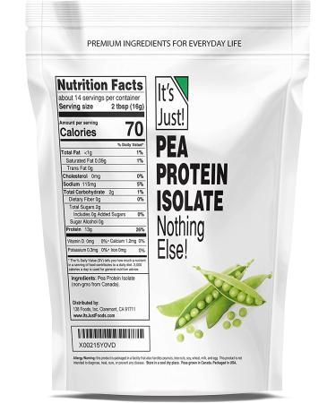 Canadian-Grown Vegan Pea Protein Powder - Ultra Smooth Texture, Unflavored, Plant-Based Protein - 8oz - Buy Online on GoSupps.com