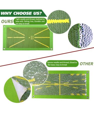 Golf Training Mat for Swing Detection and Path Feedback Improve Your Stroke Posture and Analysis | Indoor/Outdoor Golf Hitting Equipment - Buy Online on GoSupps.com