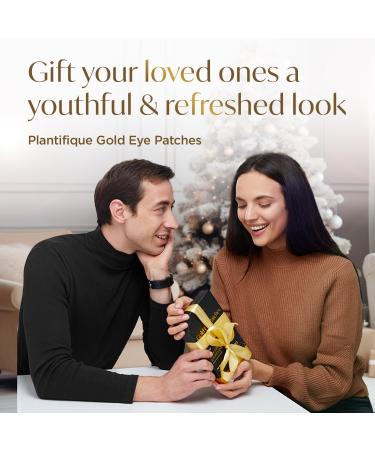 Plantifique 24K Gold Under Eye Masks - Anti Wrinkle Patches for Dark Circles & Puffiness (20 Pairs) - Buy Online on GoSupps.com