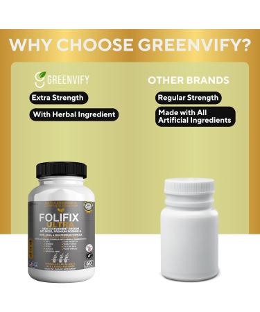 GREENVIFY FoliFix Ultra Hair Nails & Skin Supplement (2) - Buy Online on GoSupps.com