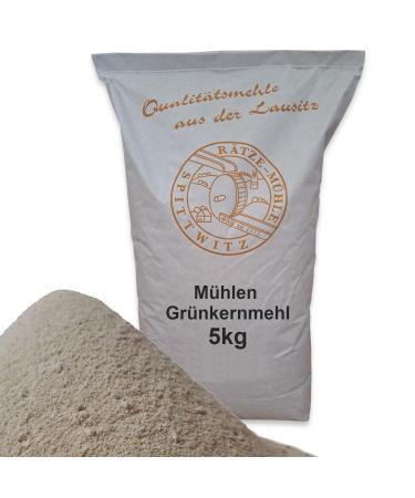Mills green spelt flour 5kg fresh from the R tze mill in the best quality ground green spelt grains 5 kg