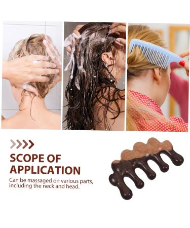 Buy Sewoart Massage Comb - Black Wooden Scalp Nursing Tool No Static Robust Design - 10.00x5.50cm for Hair Care - Buy Online on GoSupps.com