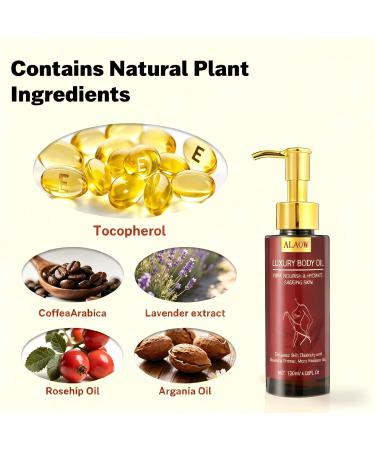 ALAOW Advanced Firming Body Oil Powerful Skin Tightening Formula Fast Improves Loose Skin Deeply Moisturizing Body Care Oil (FN) - Buy Online on GoSupps.com
