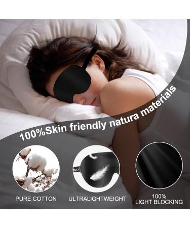 3D Sleep Eye Mask for Men & Women - Perfect for Travel, Yoga, and Nap - Black - Buy Online on GoSupps.com