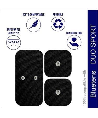 TENSPAD SILVER 12 Electrodes for Bluetens Duo Sport | 8 S & 4 M Electrodes | Optimal Pain Relief & Recovery - Buy Online on GoSupps.com