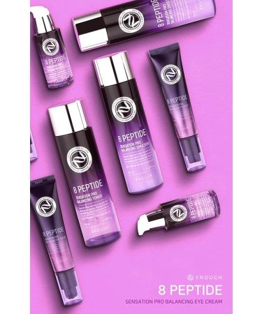 Enough 8 Peptide Sensation Pro Balancing Eye Cream 30ml | Advanced Korean Skincare for Brighter Eyes Puffiness Dark Circles & Fine Lines - Buy Online on GoSupps.com