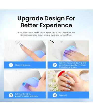 Beetles Gel Polish UV LED Nail Lamp | Fast Drying Compact Manicure Light with Timer | Elegant Shell Design | Perfect DIY Gift for Her - Buy Online on GoSupps.com