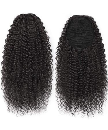 Afro Kinky Curly Clip In Ponytail - 35cm Black Hair Extension for African Beauty | VD059A - Buy Online on GoSupps.com