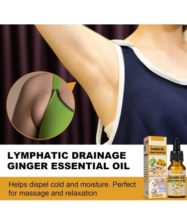 Ginger Massage Essential Oil for Lymphatic Drainage | Natural Daily Body Care - Buy Online on GoSupps.com