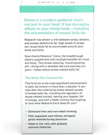 Relacore Extra Maximum Strength Stress Mitigating Compound 90 Count - Cortisol Manager for Women - Stress Relief Supplements - Buy Online on GoSupps.com