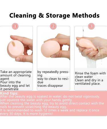 4Pcs Ultra Soft Marshmallow Makeup Sponges - Latex-Free & Friendly Beauty Blenders for Flawless Foundation & Concealer Application - Buy Online on GoSupps.com