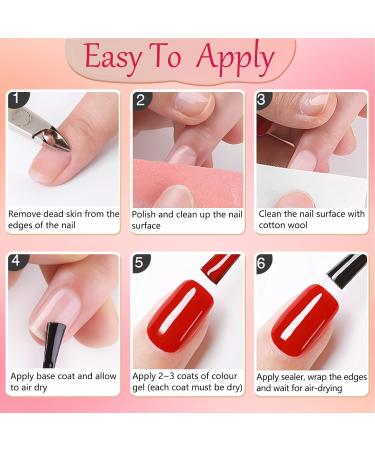 Pink Nail Polish Set - Peel Off Nail Varnish Sets - Fruity Scent Quick Dry Nail Polish - Water Based Pink Purple Natural & Non Toxic Nail Polish Gift Set for Women No Need Lamp - Buy Online on GoSupps.com
