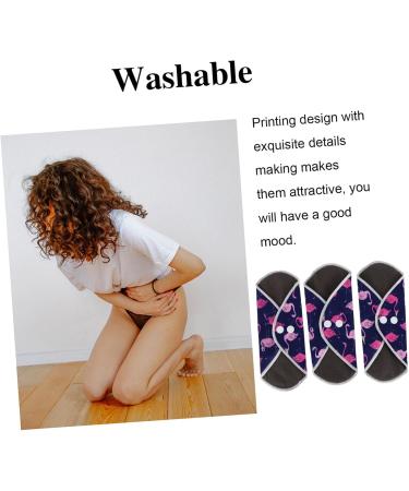 Buy Reusable Charcoal Sanitary Pads & Washable Panty Liners for Menstruation | Eco-Friendly Motherhood Towel with Bag - 25x18cm - Buy Online on GoSupps.com