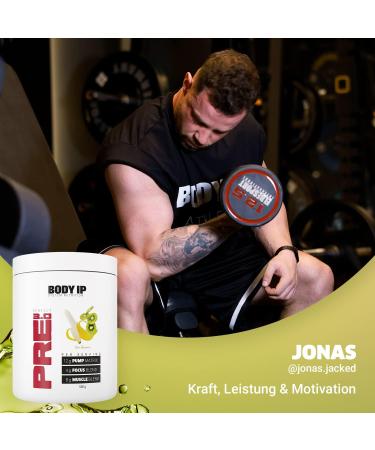 Buy Body IP Perfect Pre 3.0 Kiwi Banana - Vegan Pre Workout Shake Pump Booster Lactose-Free Aspartame-Free 20 Portions Made in Germany - International Shipping Available - Buy Online on GoSupps.com