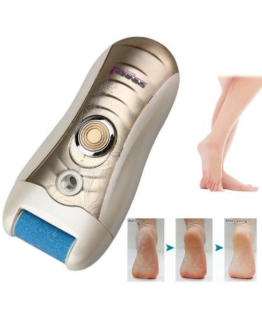 Sminiker 3 in 1 Lady Rechargeable Hair Removal Kit - Waterproof Bikini Trimmer, Epilator, Callus Remover - LED Shaver for Arms, Underarms, Bikini Line & Legs (Gold) - Buy Online on GoSupps.com