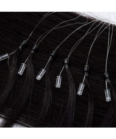 Rich Choices Micro Loop Human Hair Extensions 16 Inches Real Human Hair Extensions 100s 0.5g/Strand 50g Remy Straight Hair Durable Ring Beads #1B Natural Black 16 Inch #1B Natural Black - Buy Online on GoSupps.com