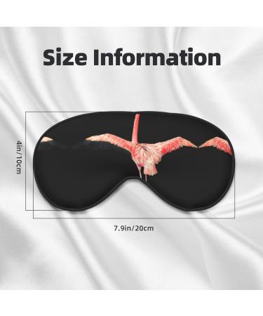 Flamingo1 Print Unisex Sleep Eye Mask | Soft Comfort Eye Shade for Travel Yoga & Shift Work - Buy Online on GoSupps.com