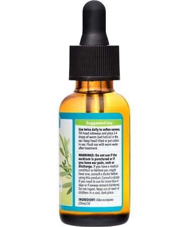 De La Cruz 100% Pure Sweet Oil for Ears - Natural Ear Wax Softener - 1 Fl OZ - Buy Online on GoSupps.com
