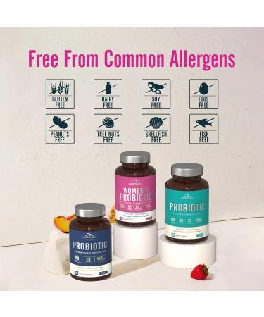 NordVida Women's Probiotic 120 Billion & 32 Strains - Shelf Stable Gut, Vaginal & Urinary Tract Support with Cranberry & Prebiotic - 30 Capsules - Gluten & Dairy Free - Buy Online on GoSupps.com