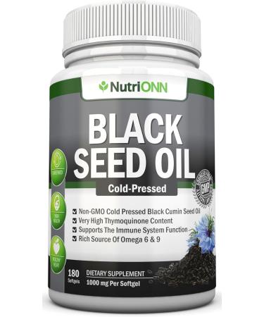 NutriONN Black Seed Oil Softgels & Olive Leaf Extract Capsules Combo - Targeted Immune Support - Buy Online on GoSupps.com