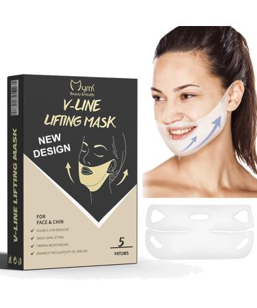 Face Tape V-Line Lifting Mask Collagen Face Mask New Upgrade 4D V Shape Double Chin Reducer for Skin Firming & Tightening Jawline Sculptor for Women & Men Face Mask Skincare Jawline Sharper