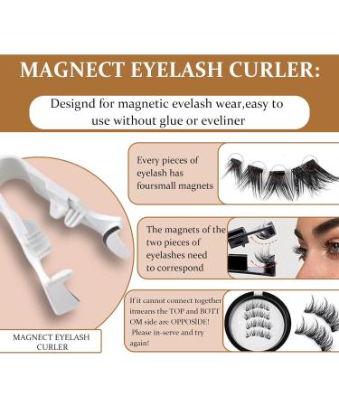 Asheyya Reusable Magnetic Eyelashes with Applicator Lashes Easy to Wear No Glue - Buy Online on GoSupps.com