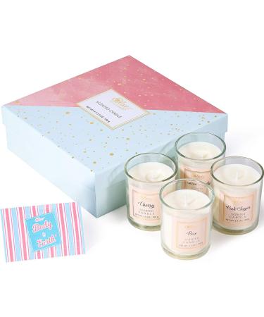 Scented Candles Gift Set for Women - 100% Natural Soy Aromatherapy Candles - Long Lasting Home and Bath Scents - Perfect Unique Mother's Day or Birthday Gift for Mom - Buy Online on GoSupps.com