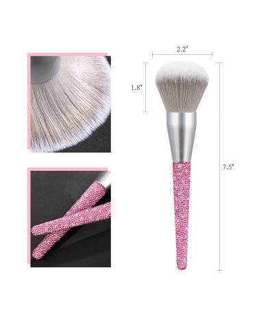 TEXAMO Large Powder Makeup Brush - Vegan Face Brush for Full Face Coverage - Ideal for Bronzer, Contouring, and Loose Powders - Pink - Buy Online on GoSupps.com