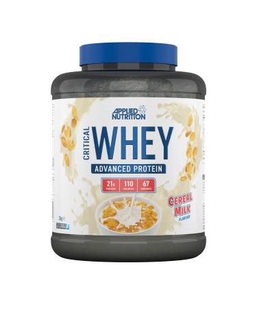 Applied Nutrition Critical Whey Protein Powder 2kg - High Protein Powder Protein Milkshake Muscle Building Supplement with BCAAs & Glutamine (2kg - 67 Servings) (Cereal Milk) Cereal Milk 2 kg (Pack of 1) - Buy Online on GoSupps.com